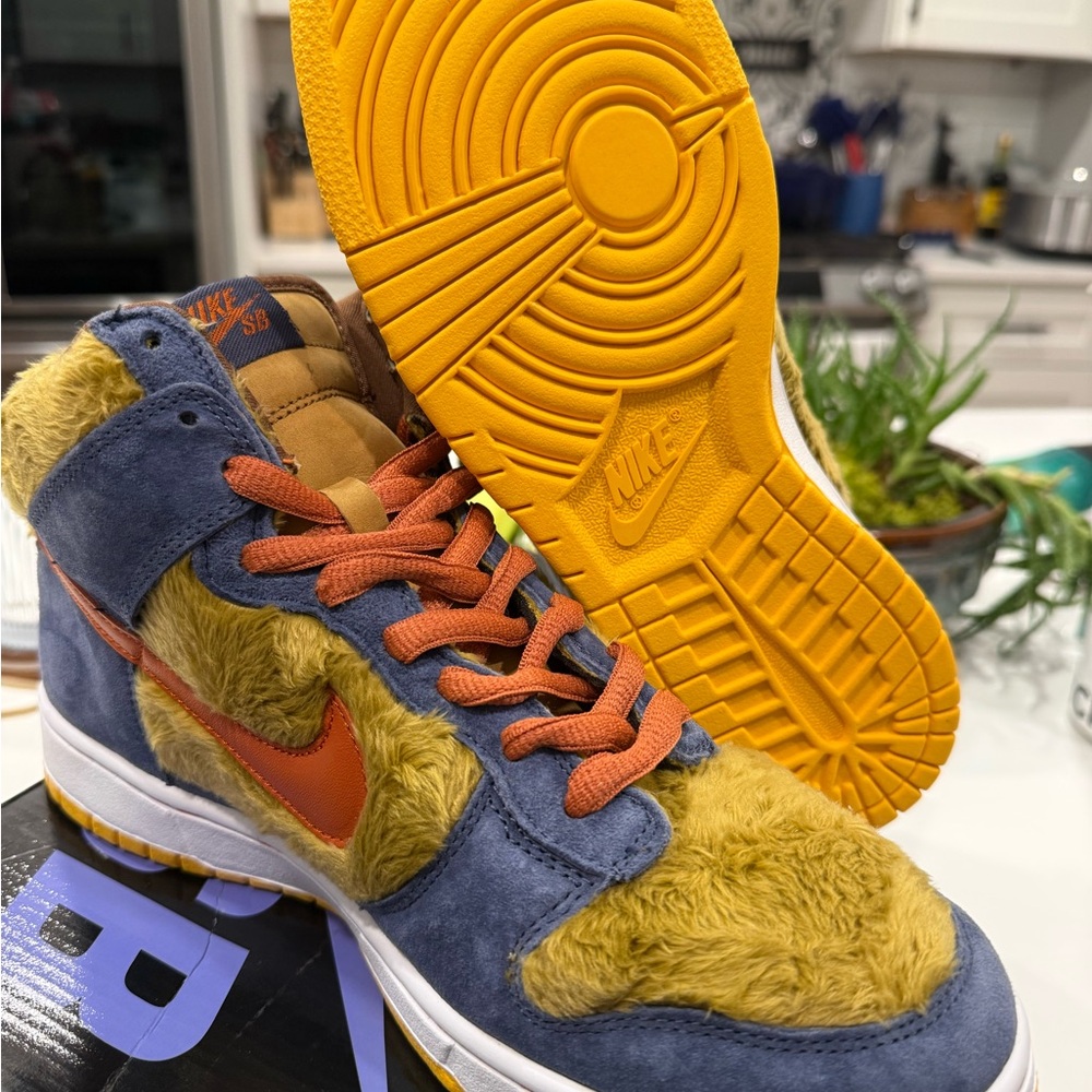SZ: 9.5M/11W Nike Sb Dunk High “Papa Bear” New OG All - Picture 5 of 8